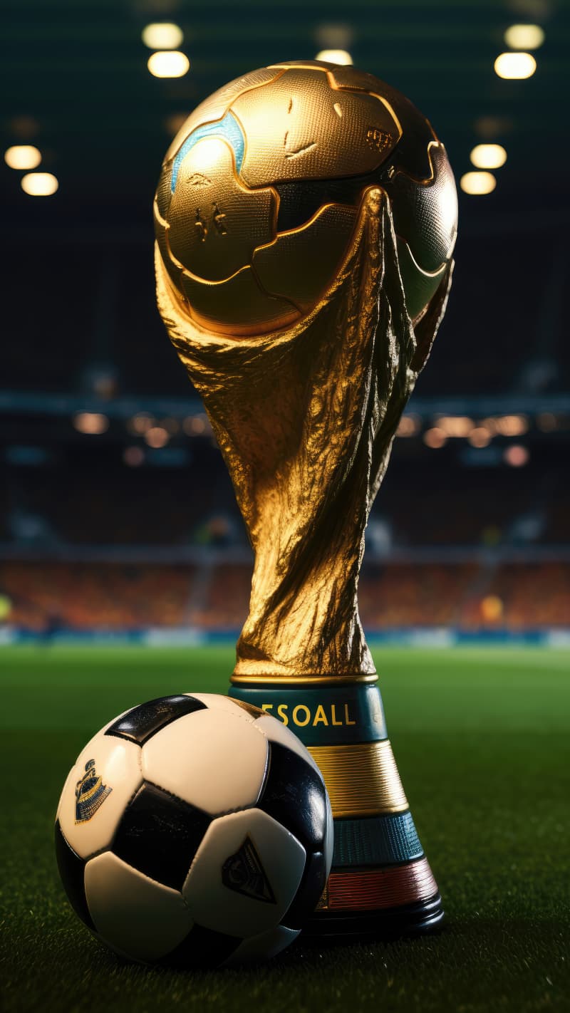 FIFA World Cup Trophy Golden Football