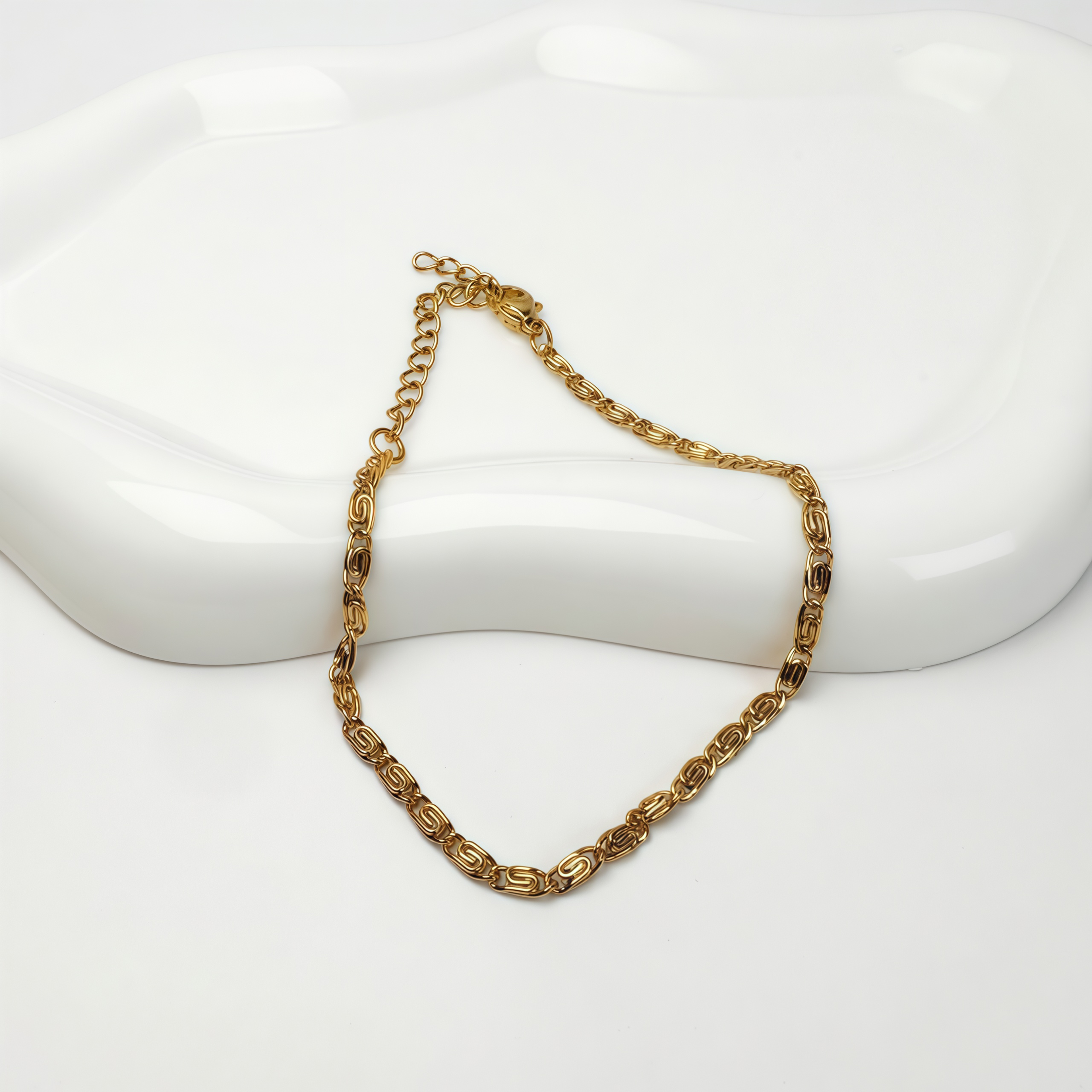 Pulsera eslabón dorada - Vista 2