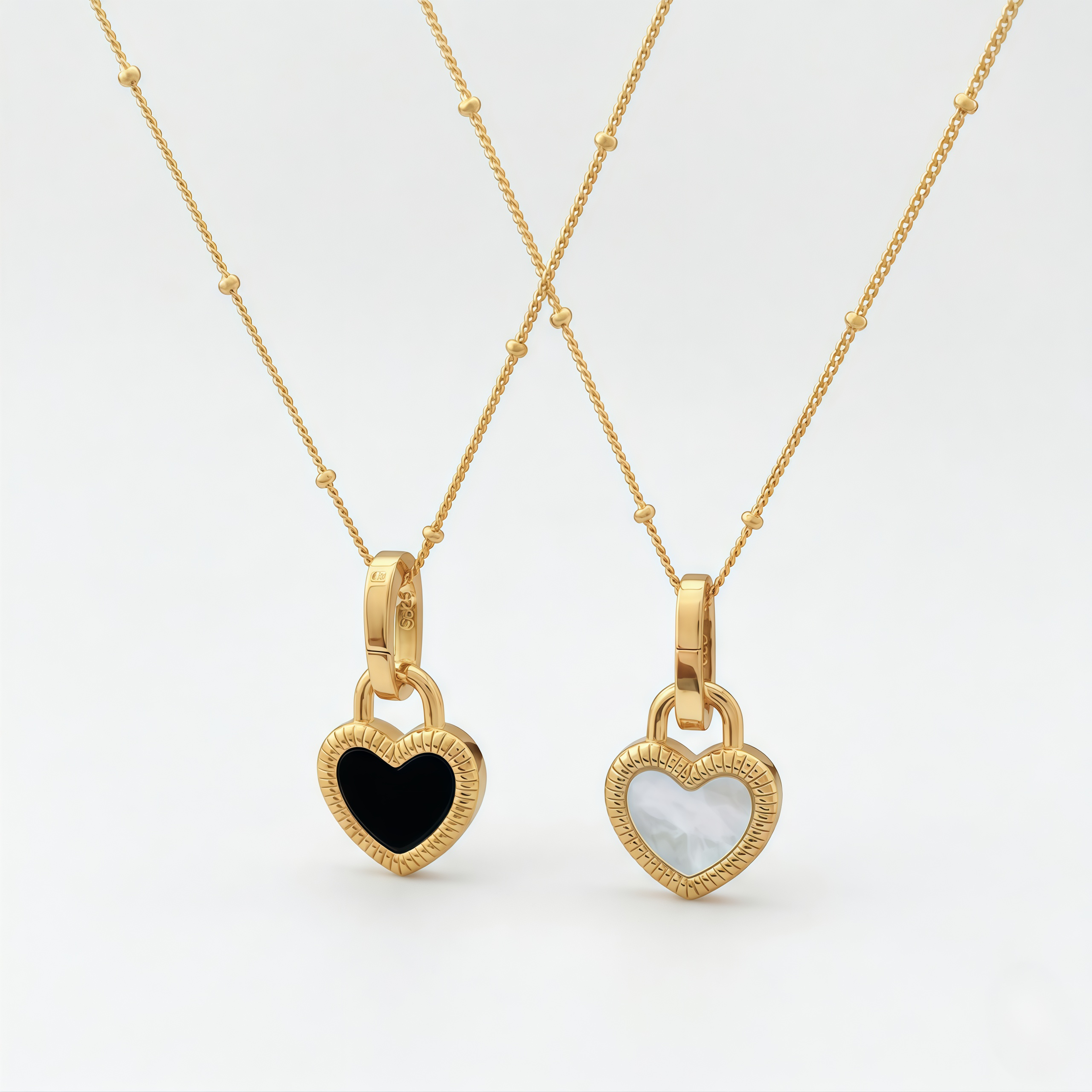 Collar corazón doble cara - Vista 1
