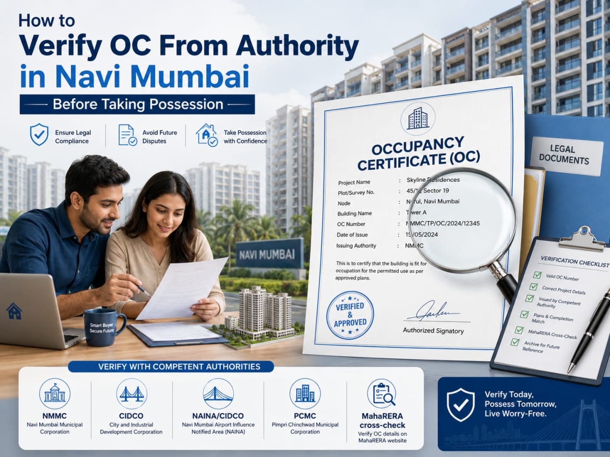 How to Verify OC From Authority in Navi Mumbai Before Taking Possession | Navi Mumbai Property Market Insight