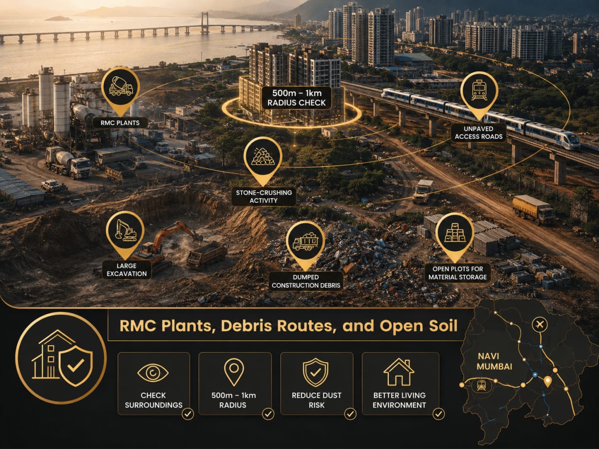 RMC Plants, Debris Routes, and Open Soil