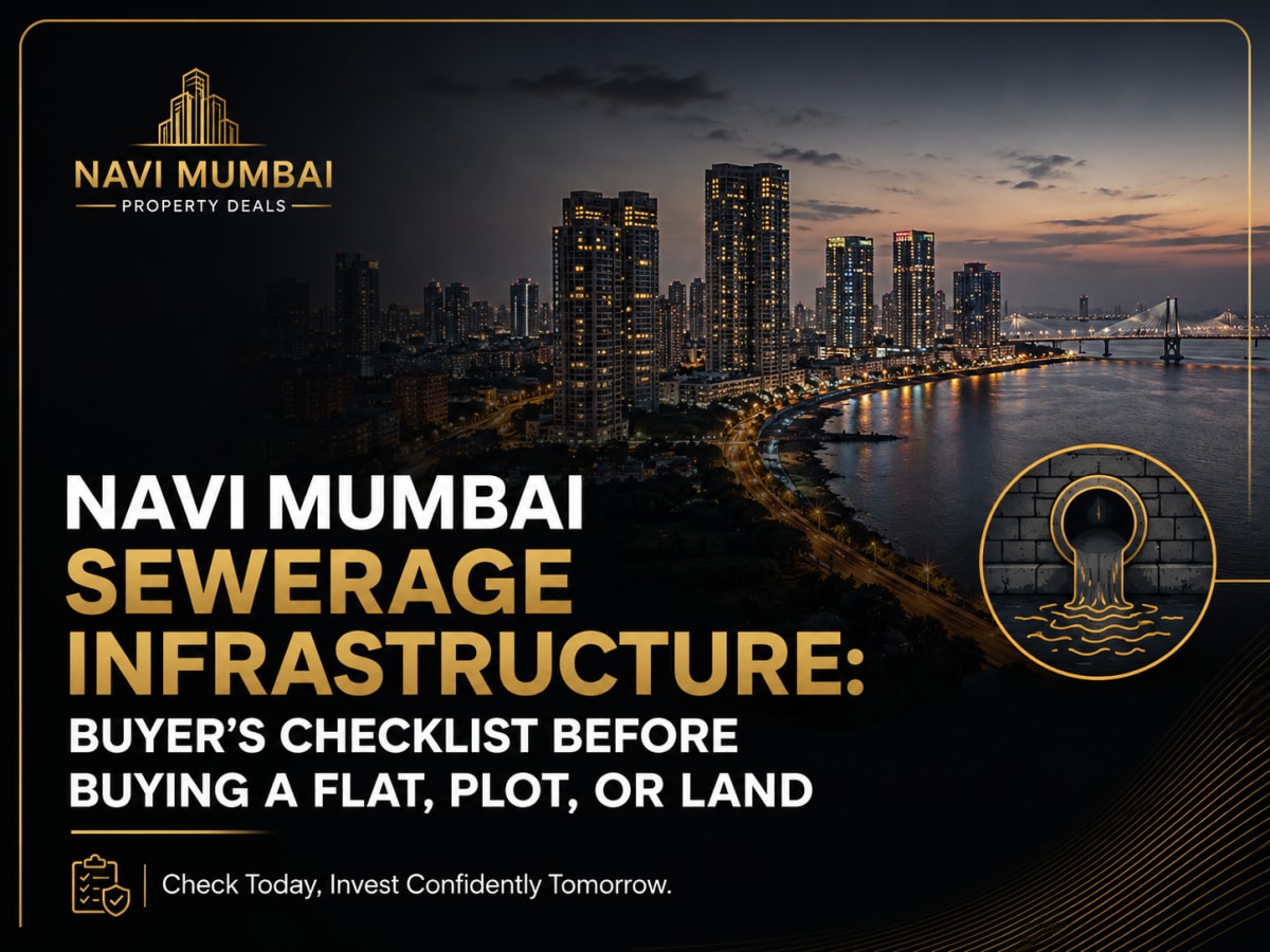 Navi Mumbai Sewerage Infrastructure: Buyer’s Checklist Before Buying a Flat, Plot, or Land | Navi Mumbai Property Market Insight