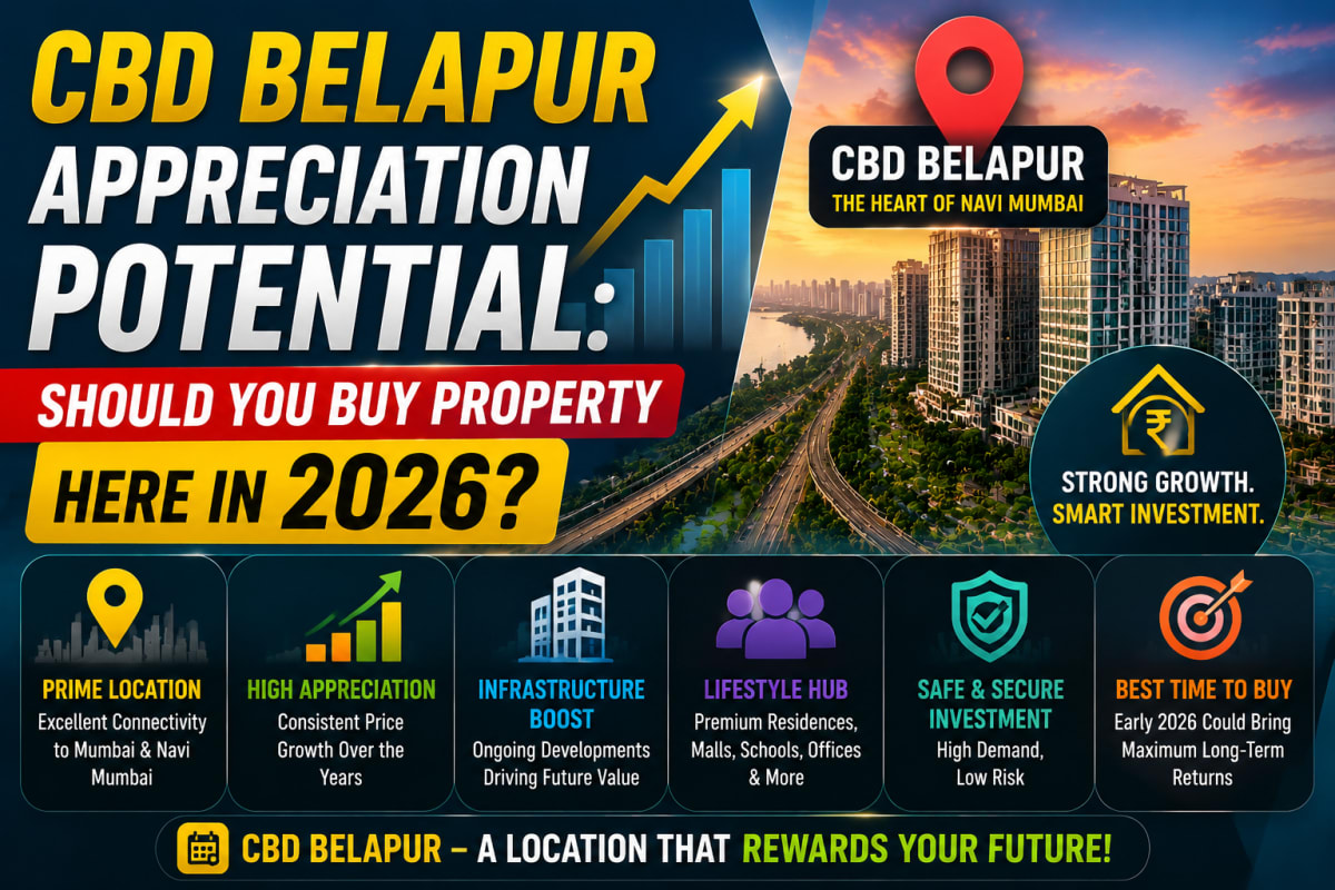 CBD Belapur Appreciation Potential: Should You Buy Property Here in 2026? | Navi Mumbai Property Market Insight