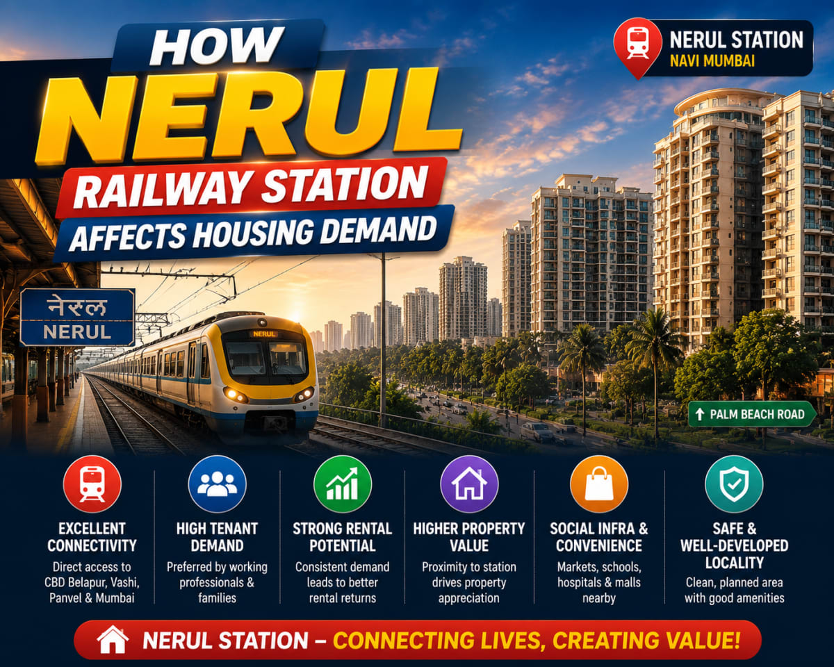 Why Nerul Railway Station Matters for Navi Mumbai Buyers