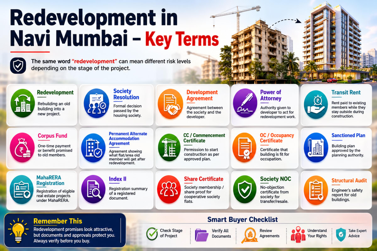 Documents Checklist for Seawoods Redevelopment Buyers