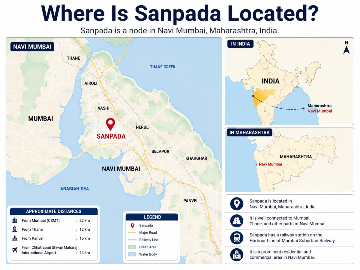Where Is Sanpada Located?