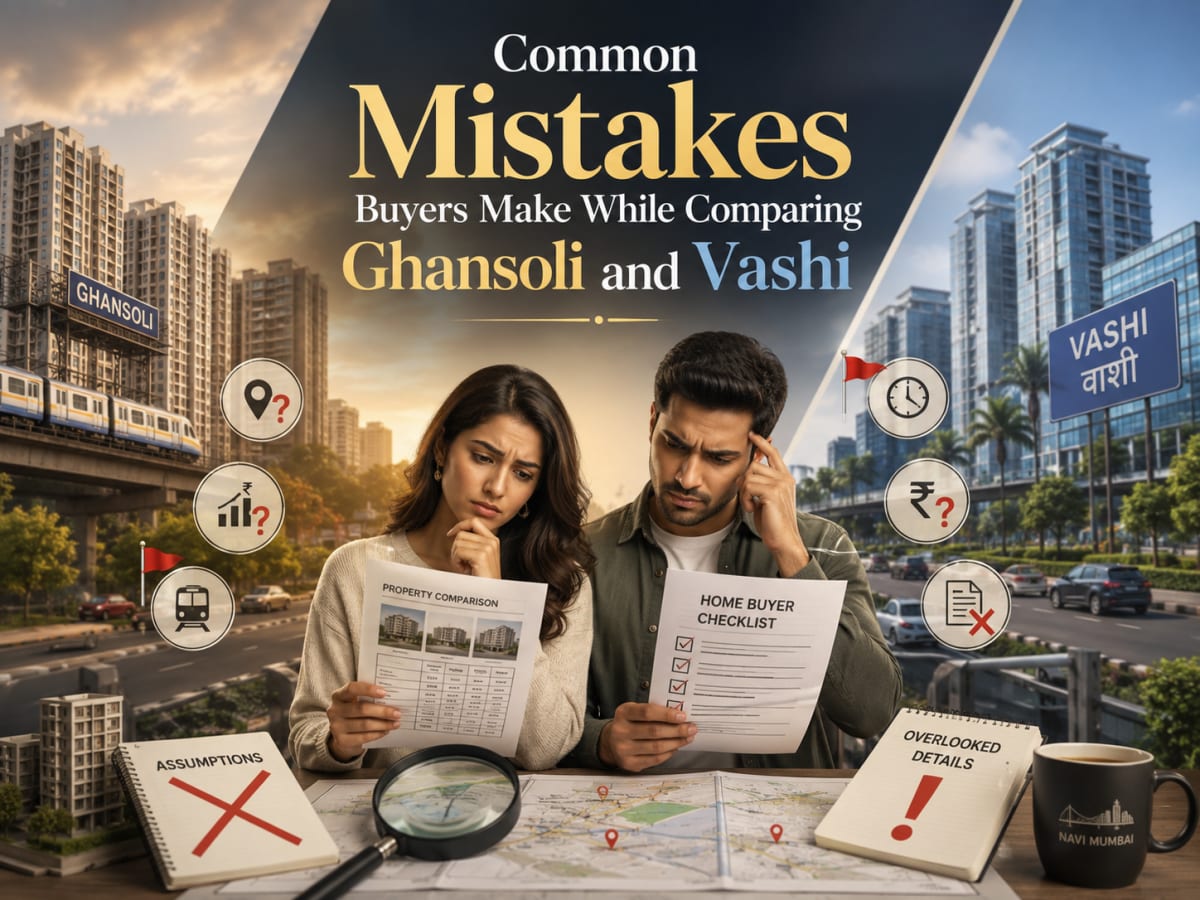 Common Mistakes Buyers Make While Comparing Ghansoli and Vashi