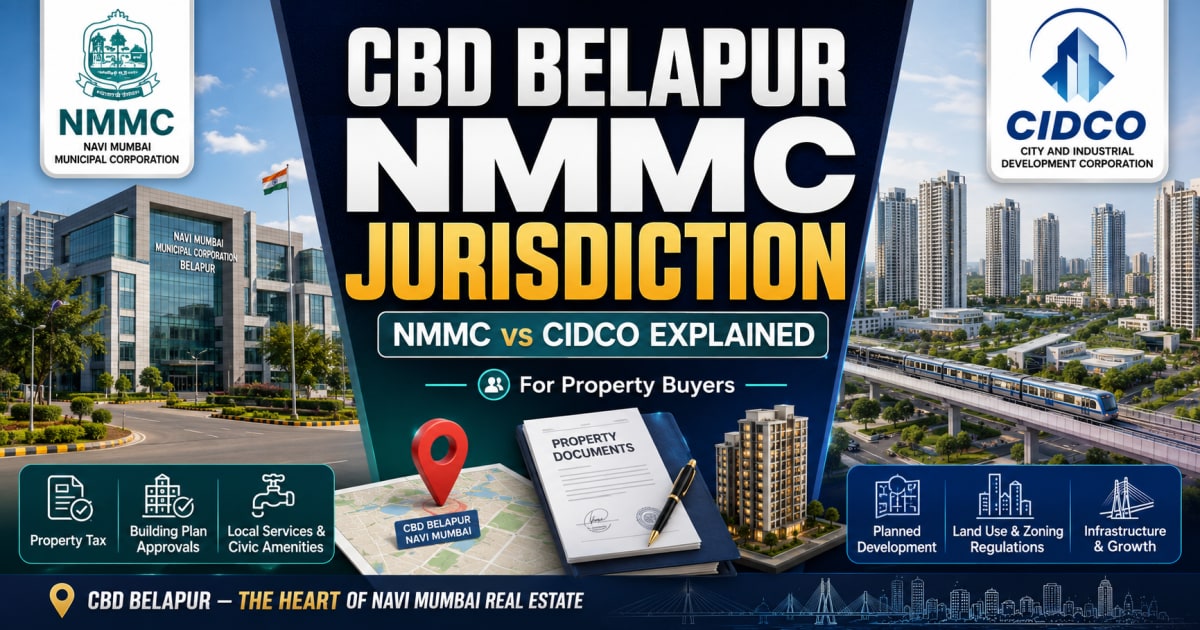 CBD Belapur NMMC Jurisdiction: NMMC vs CIDCO Explained for Property Buyers | Navi Mumbai Property Market Insight