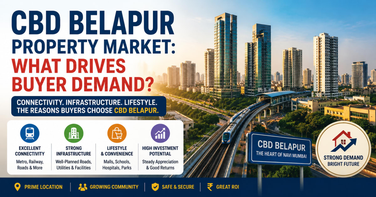 CBD Belapur Property Market: What Drives Buyer Demand? | Navi Mumbai Property Market Insight