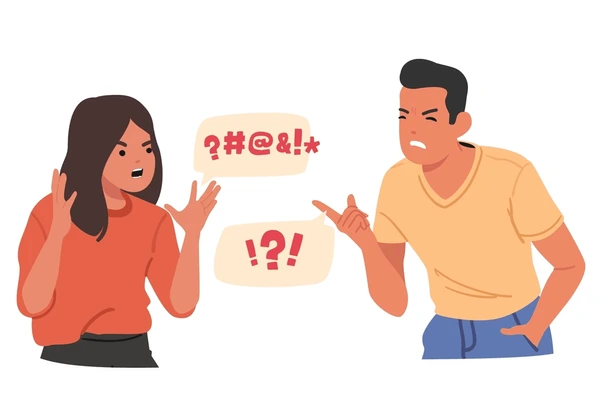 couple having communication issues in relationship