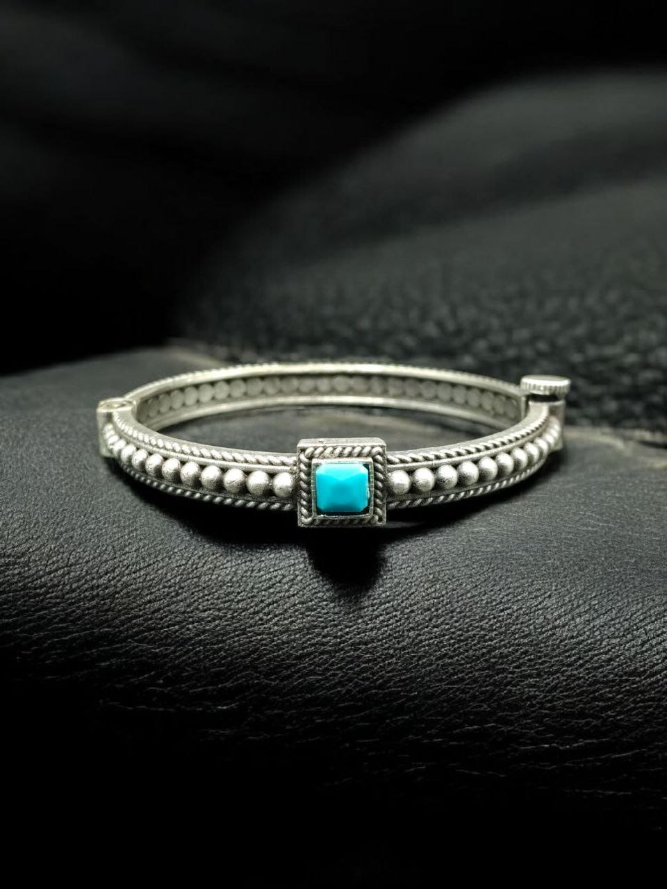 Oxidized Silver Bangle