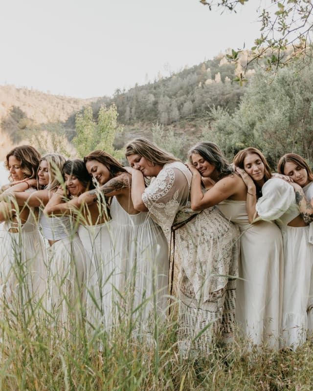 Women gathered together at a Hive Collective gathering