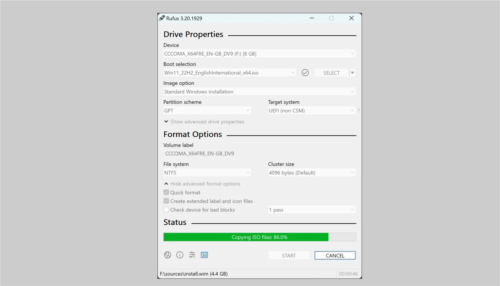 usb bootable drive