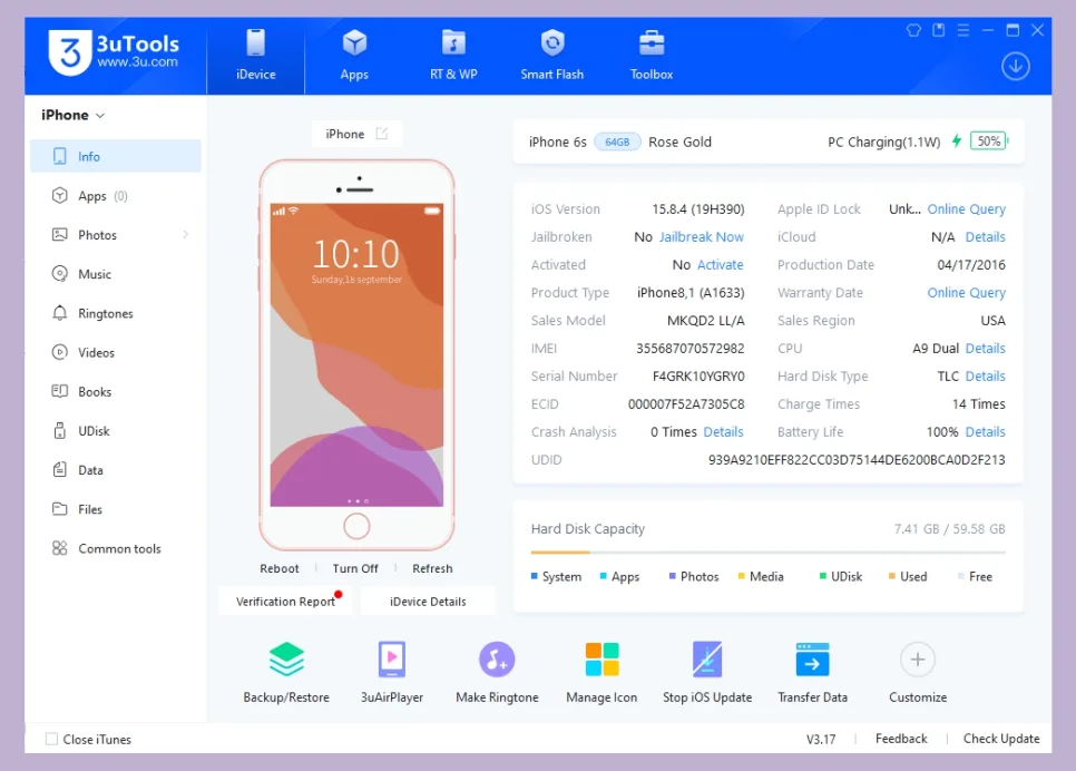 How to install iOS on iPhone with 3uTools d