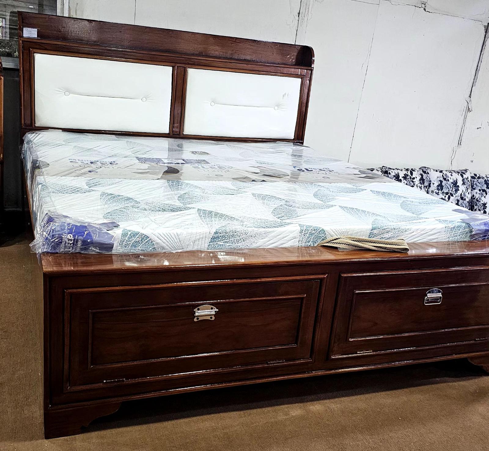 King size(78"×72") box bed with head side coulting,