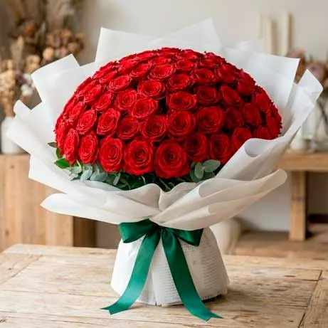 Bouquet de 100 rosas