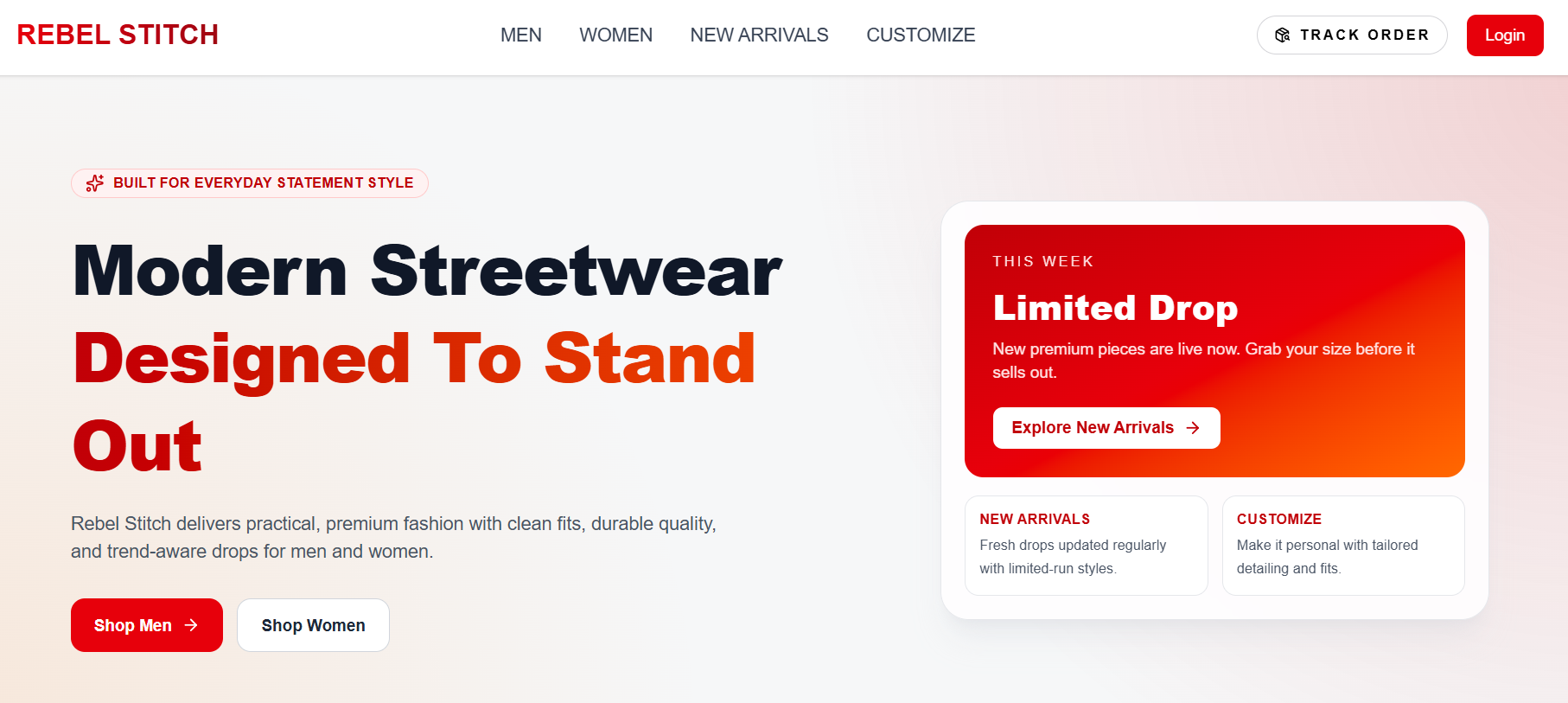 Rebel Stitch — home page