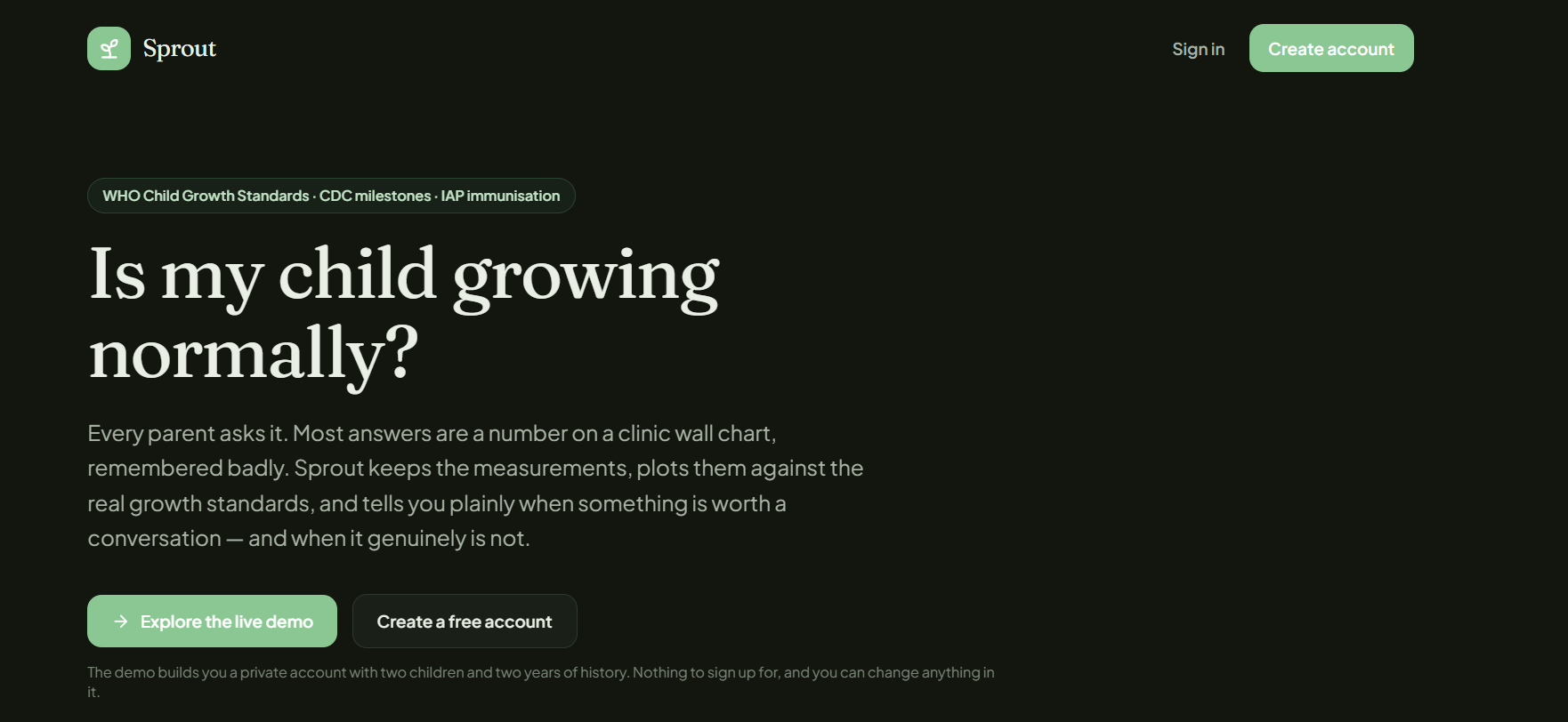 Sprout — home page