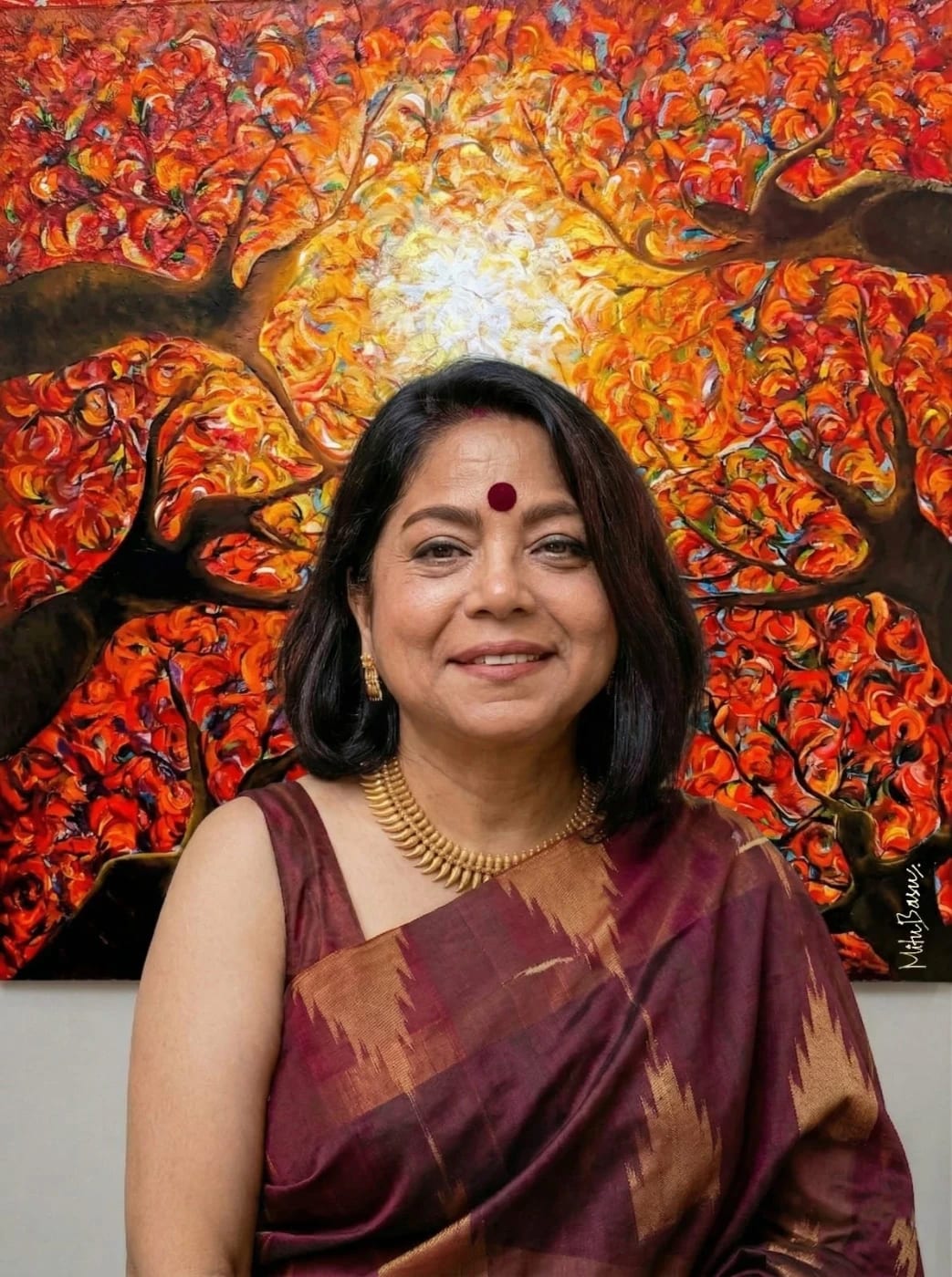 Mitu Basu - Indian artist profile on The Dolna Collective