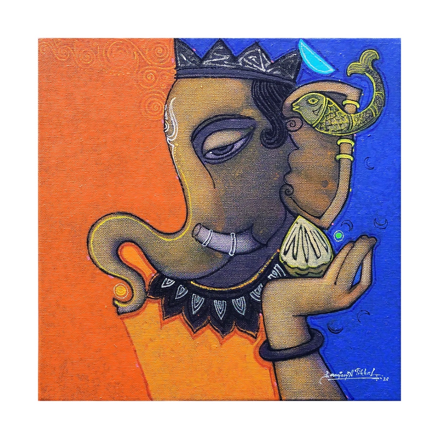 Ganesha Ii by Sanjay Tikkal
