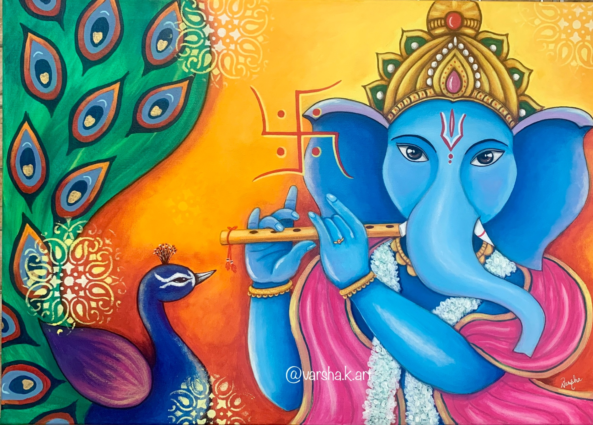 Murlidhar Ganesha by Varsha Khatri