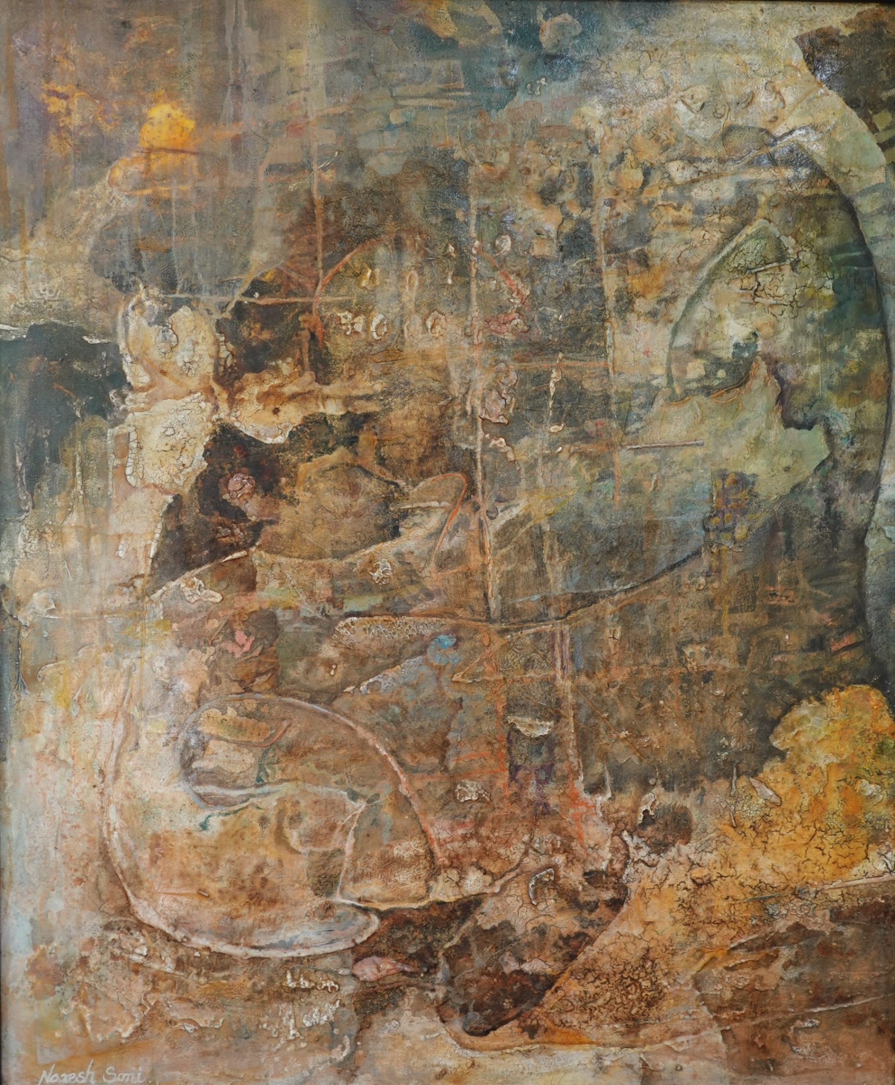 Time in Ochre & Rust by Naresh Soni