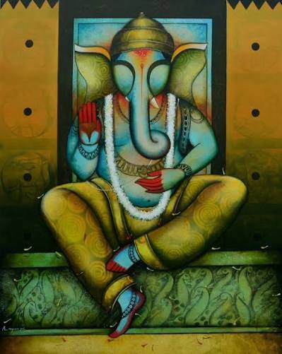 Ganesha 25 by Artist Anupam Pal