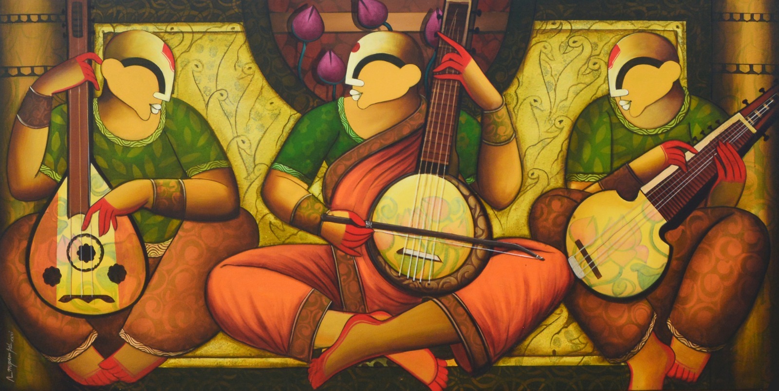 Melody of Tradition by Artist Anupam Pal