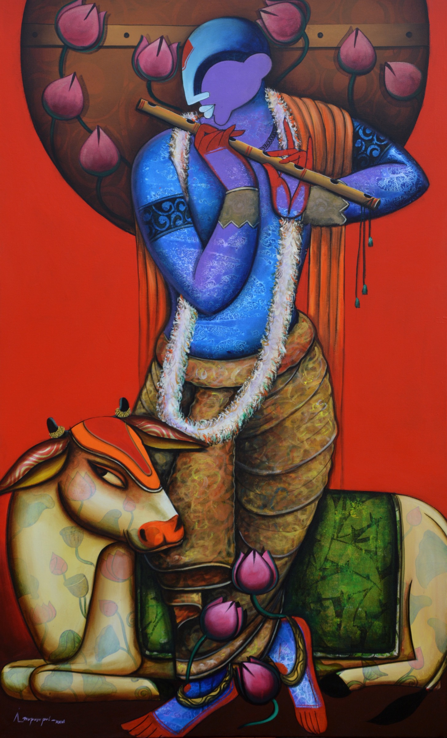 Melody of Krishna by Artist Anupam Pal