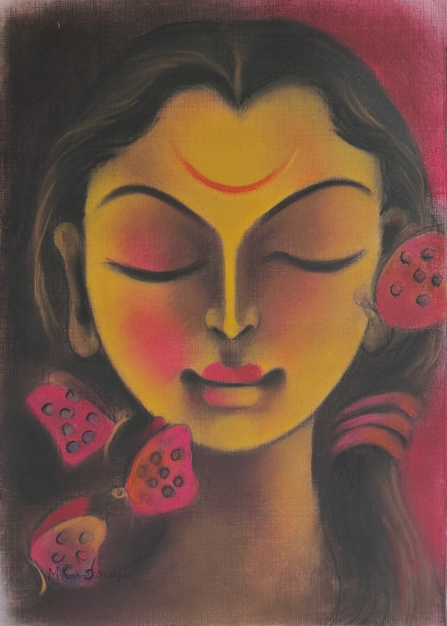 Girl & Butterfly by Manisha Raju
