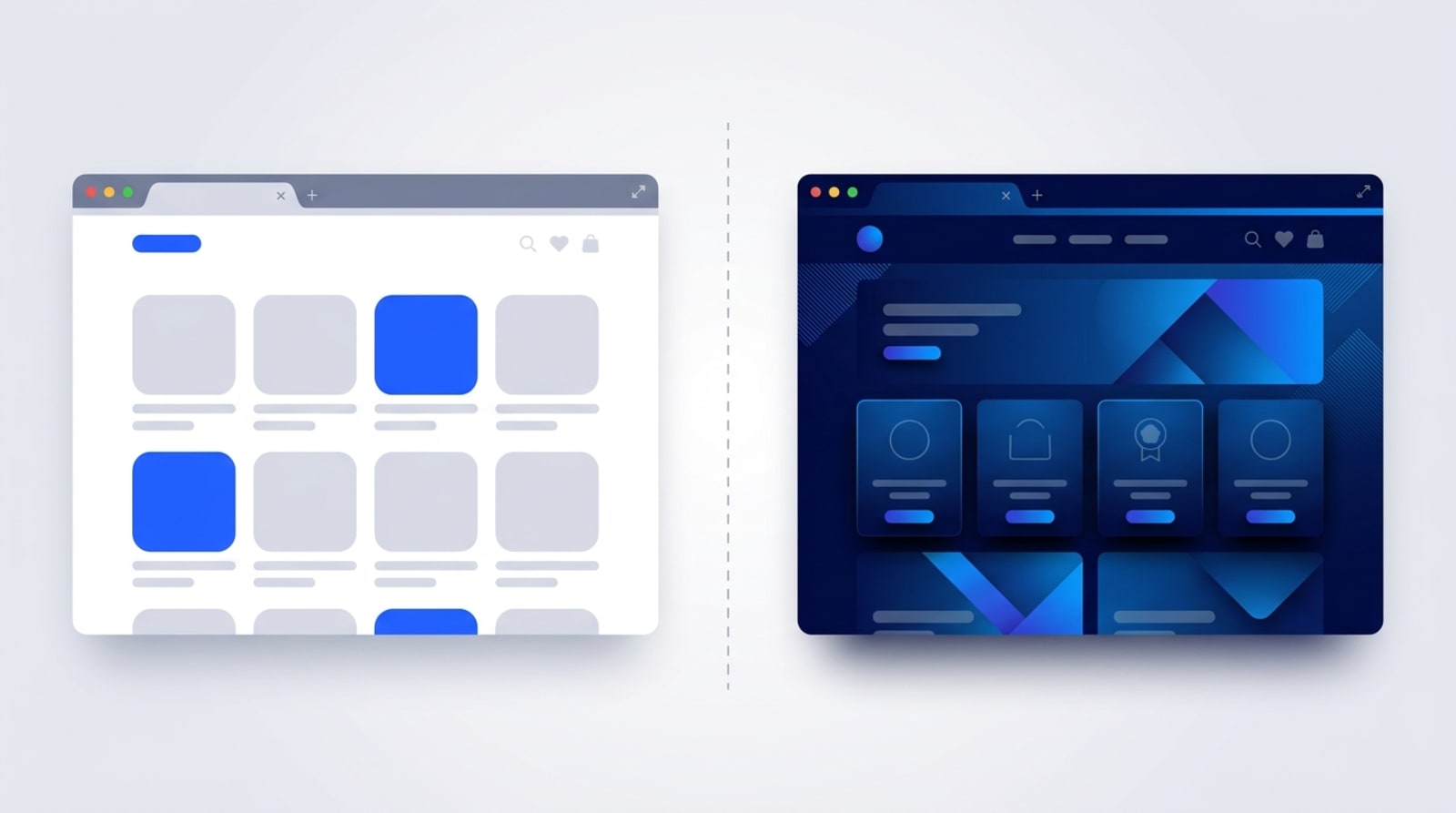 Shopify ücretsiz tema ile premium tema karşılaştırması