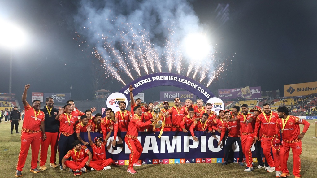 A photo of सुदूरपश्चिमलाई हराउँदै लुम्बिनीले जित्यो एनपीएलको उपाधि