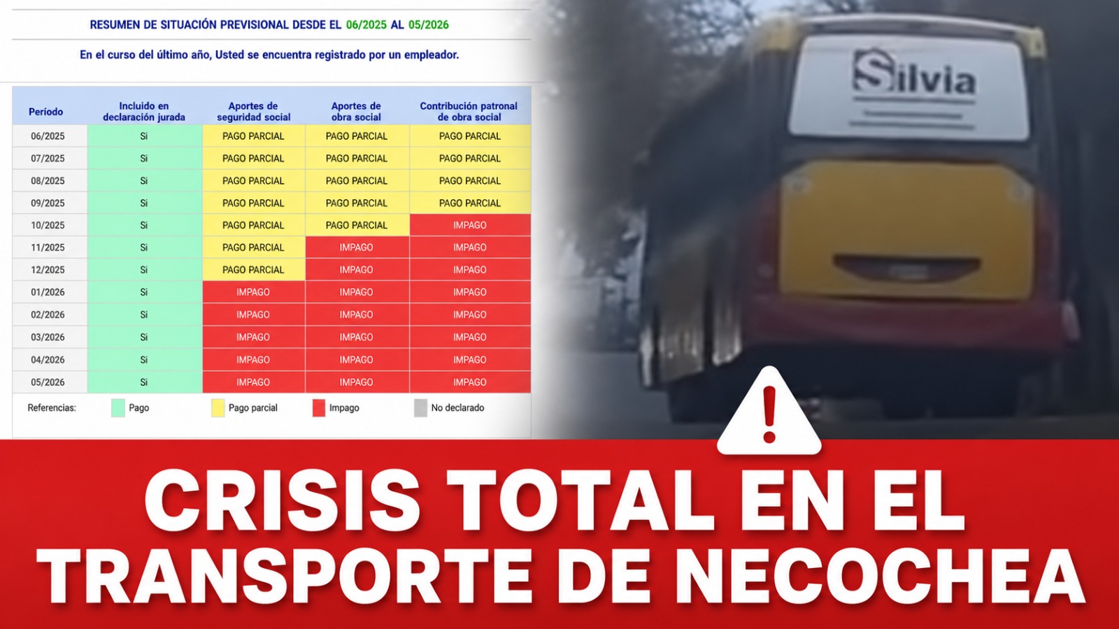 Crece la preocupación por la situación del transporte público en Necochea