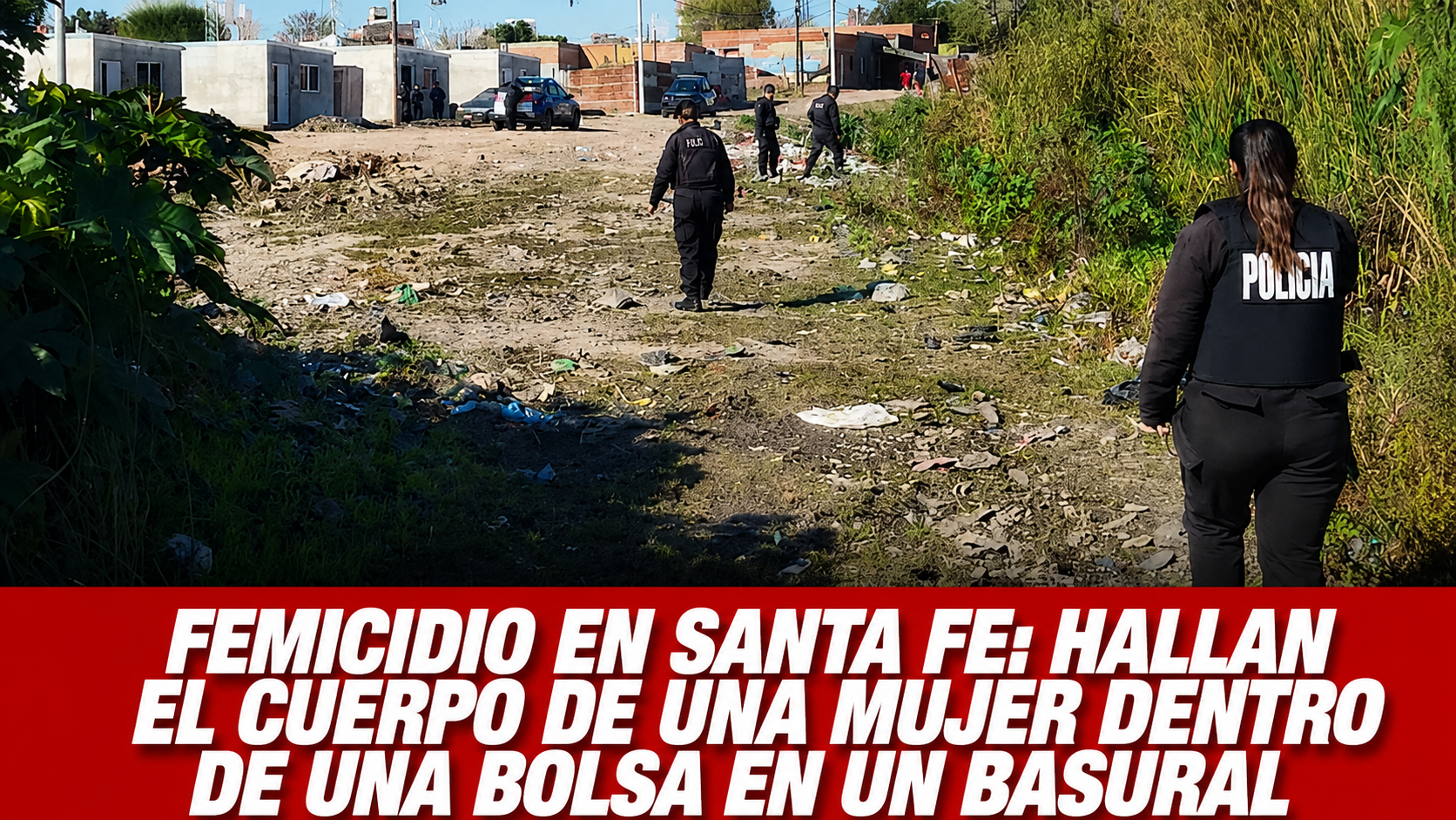 Femicidio en Santa Fe: hallan el cuerpo de una mujer dentro de una bolsa en un basural y hay un detenido