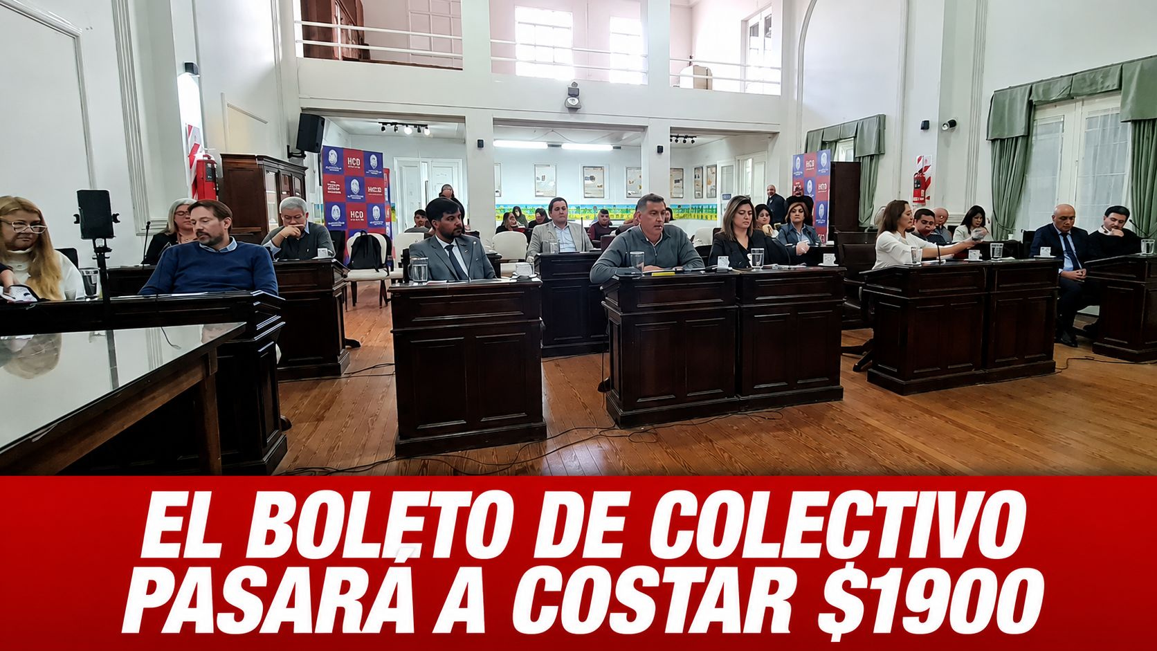 El Concejo de Necochea aprueba el boleto de colectivo en $1900 en una ajustada votación de 11 a 9