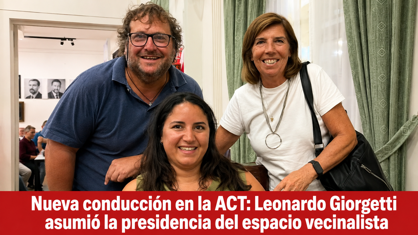 El vecinalismo renovó sus autoridades: Leonardo Giorgetti es el nuevo presidente de la ACT