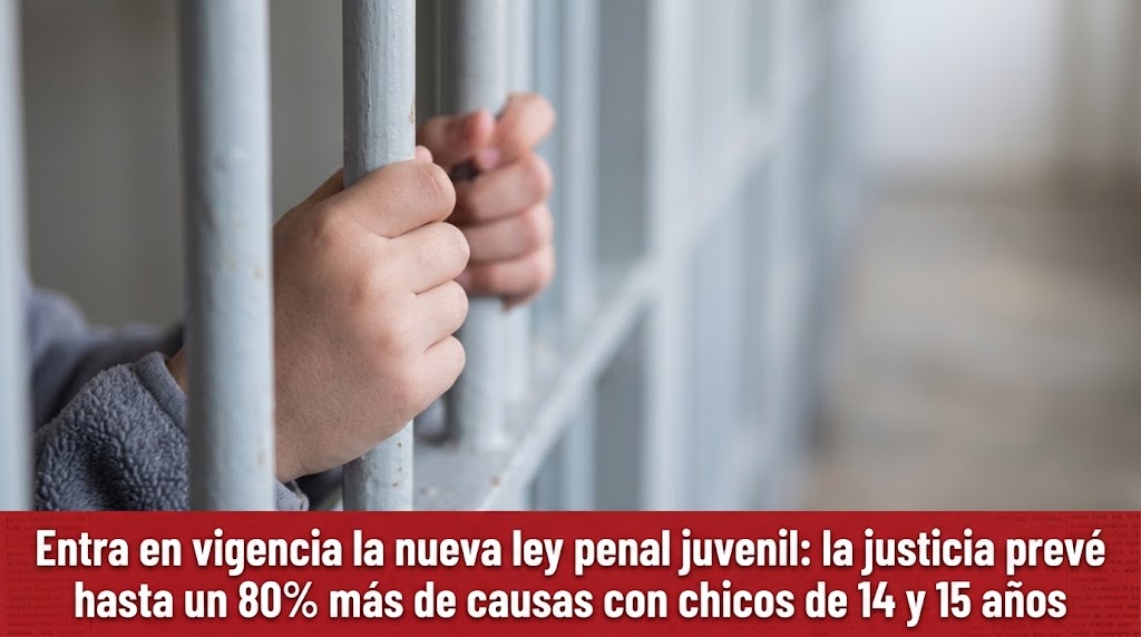 Entra en vigencia la nueva ley penal juvenil