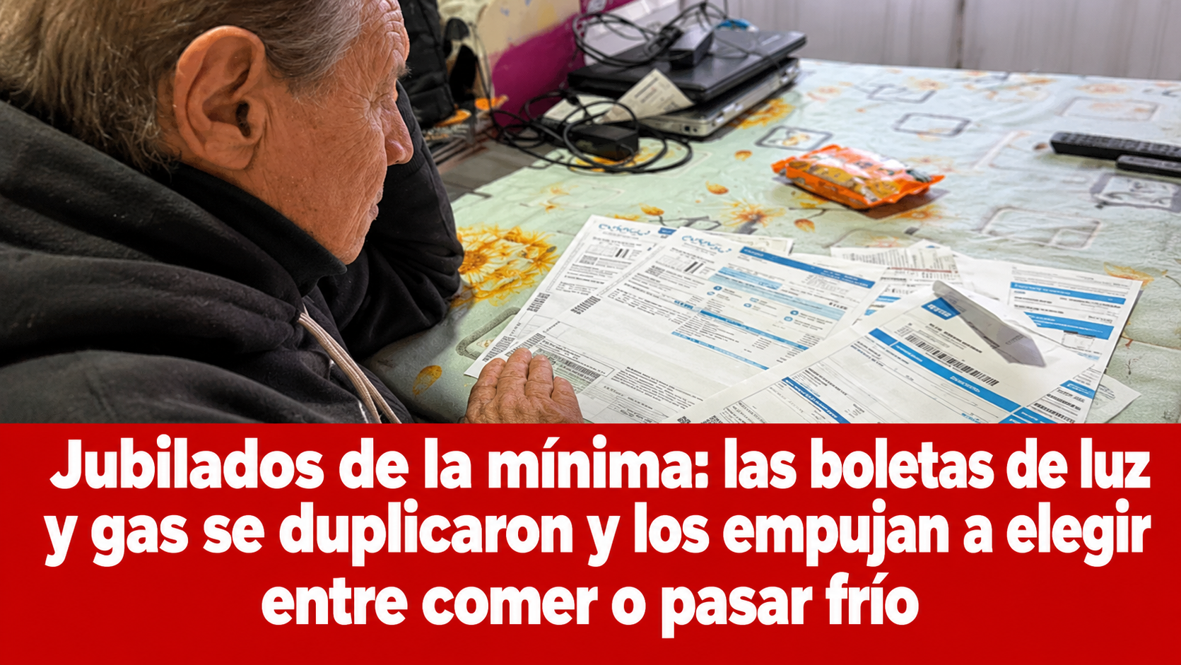 Jubilados de la mínima, entre el tarifazo y la encrucijada de comer o pagar la luz