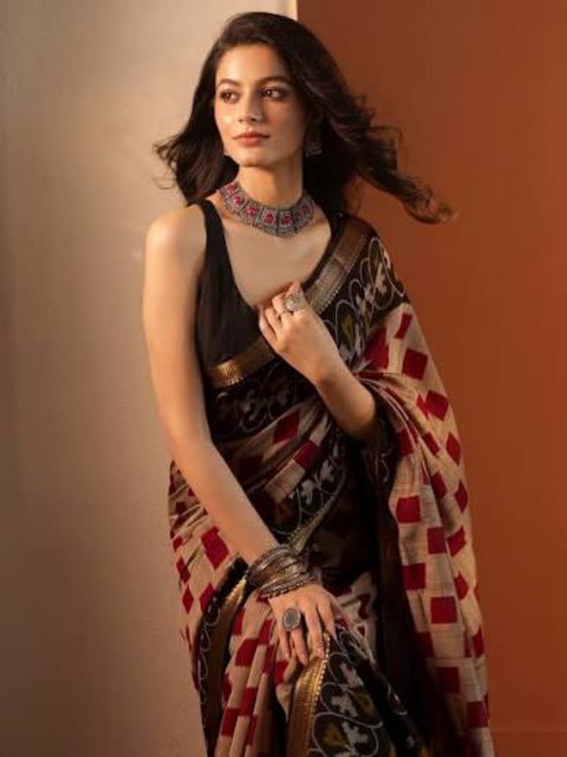 Red Wedding Saree alternate view