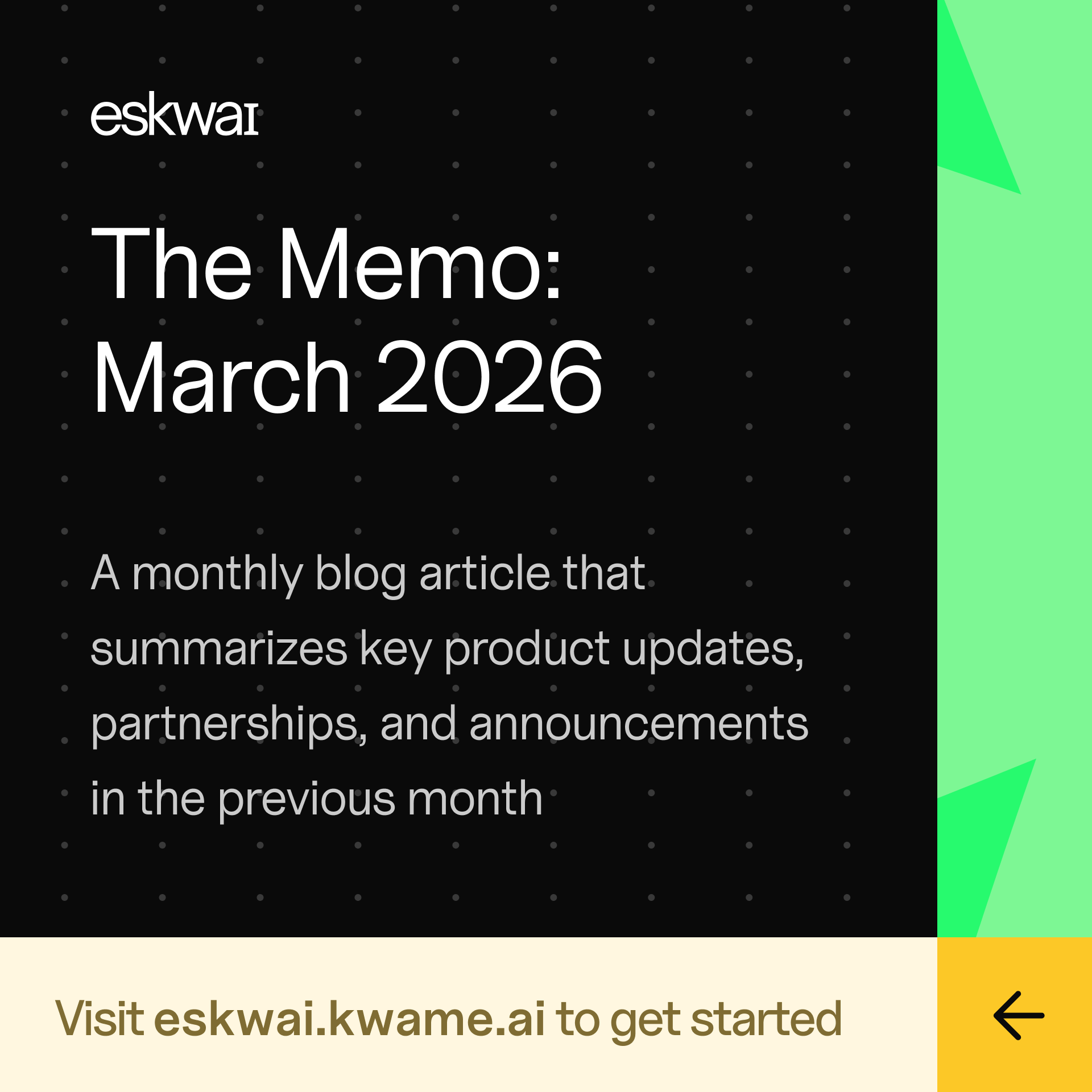 The Memo: March 2026 | Eskwai