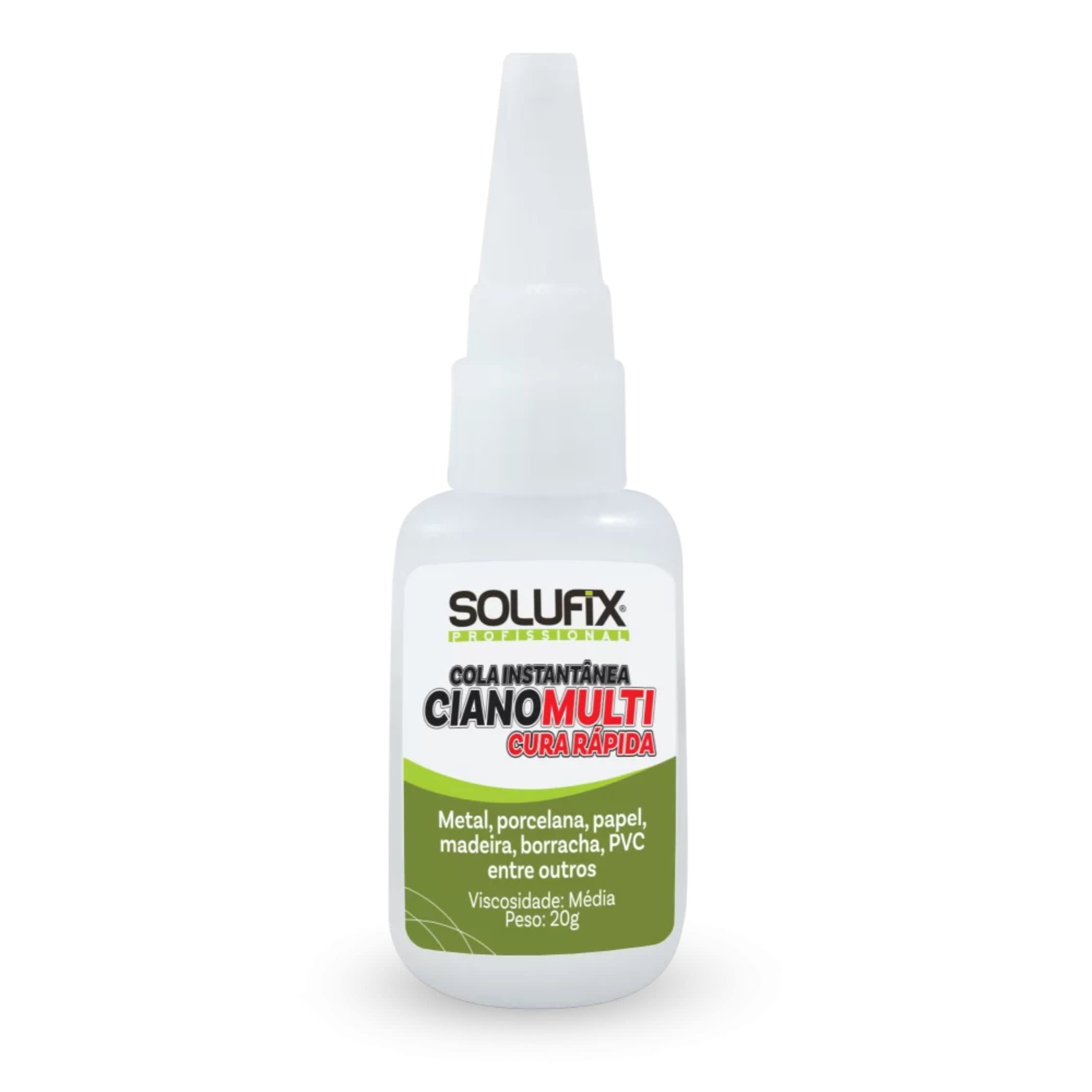Cola Instantânea Ciano Multi 20g – Solufix | Adesão Rápida E Versátil Para Diversos Materiais