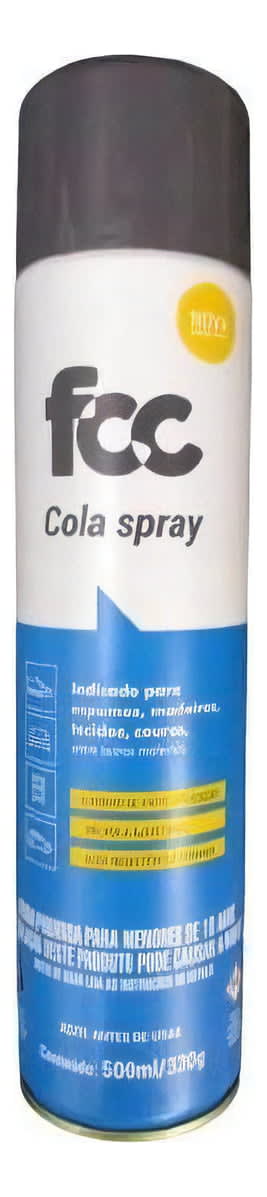 Cola De Contato Spray - Fcc | Praticidade E Fixação Imediata Em Diversos Materiais