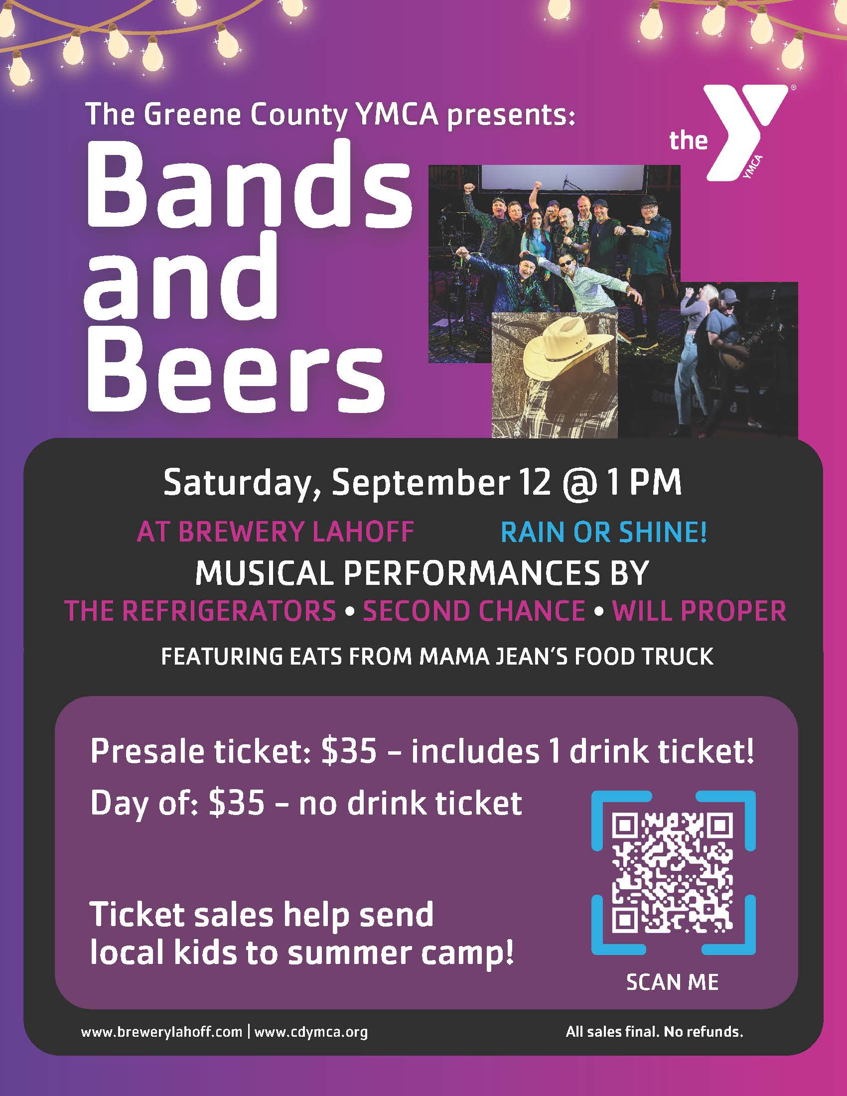 Bands and Beers fundraising event at Brewery LaHoff