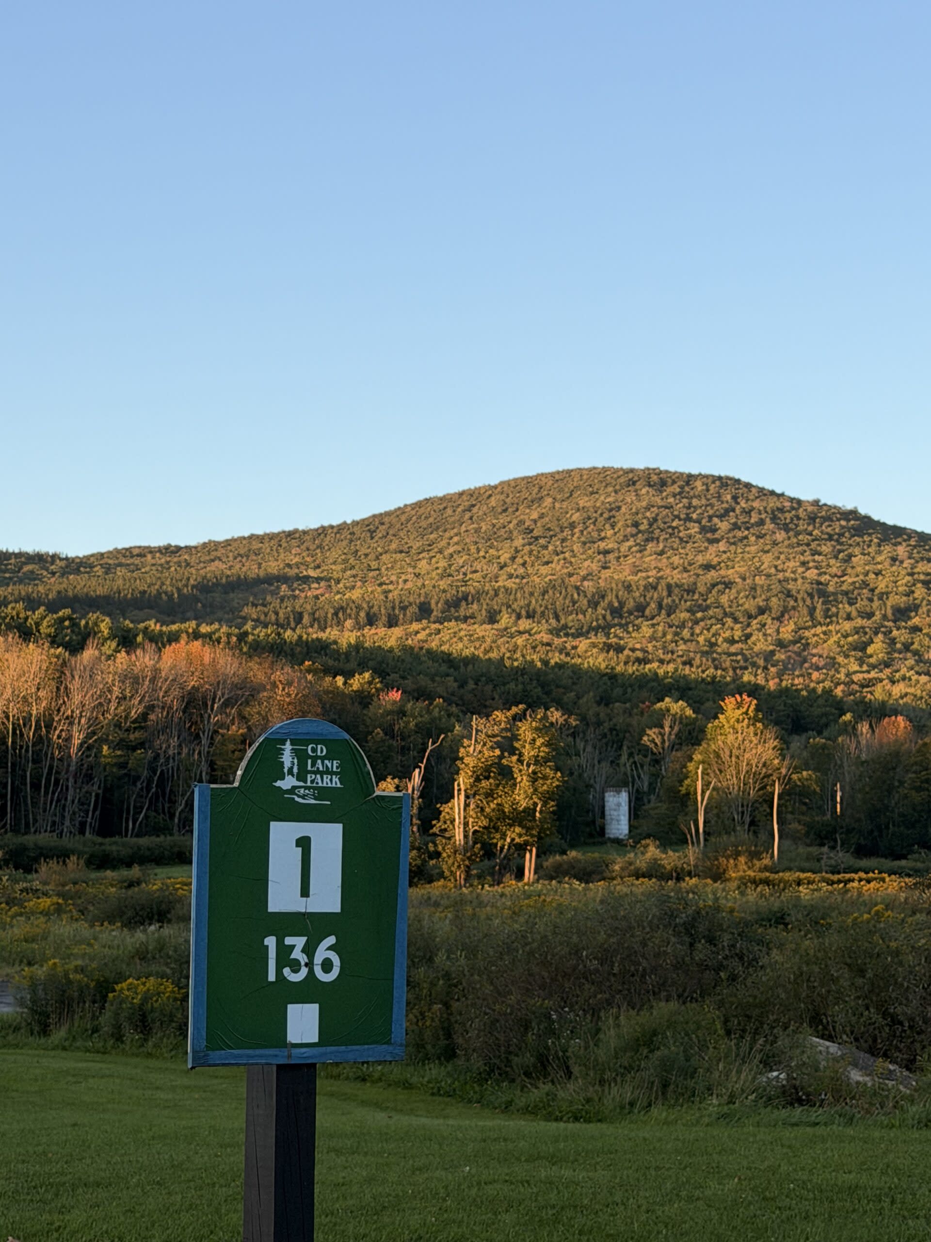 CD Lane Park Disc Golf Putting Course in the mountains of Windham New York.