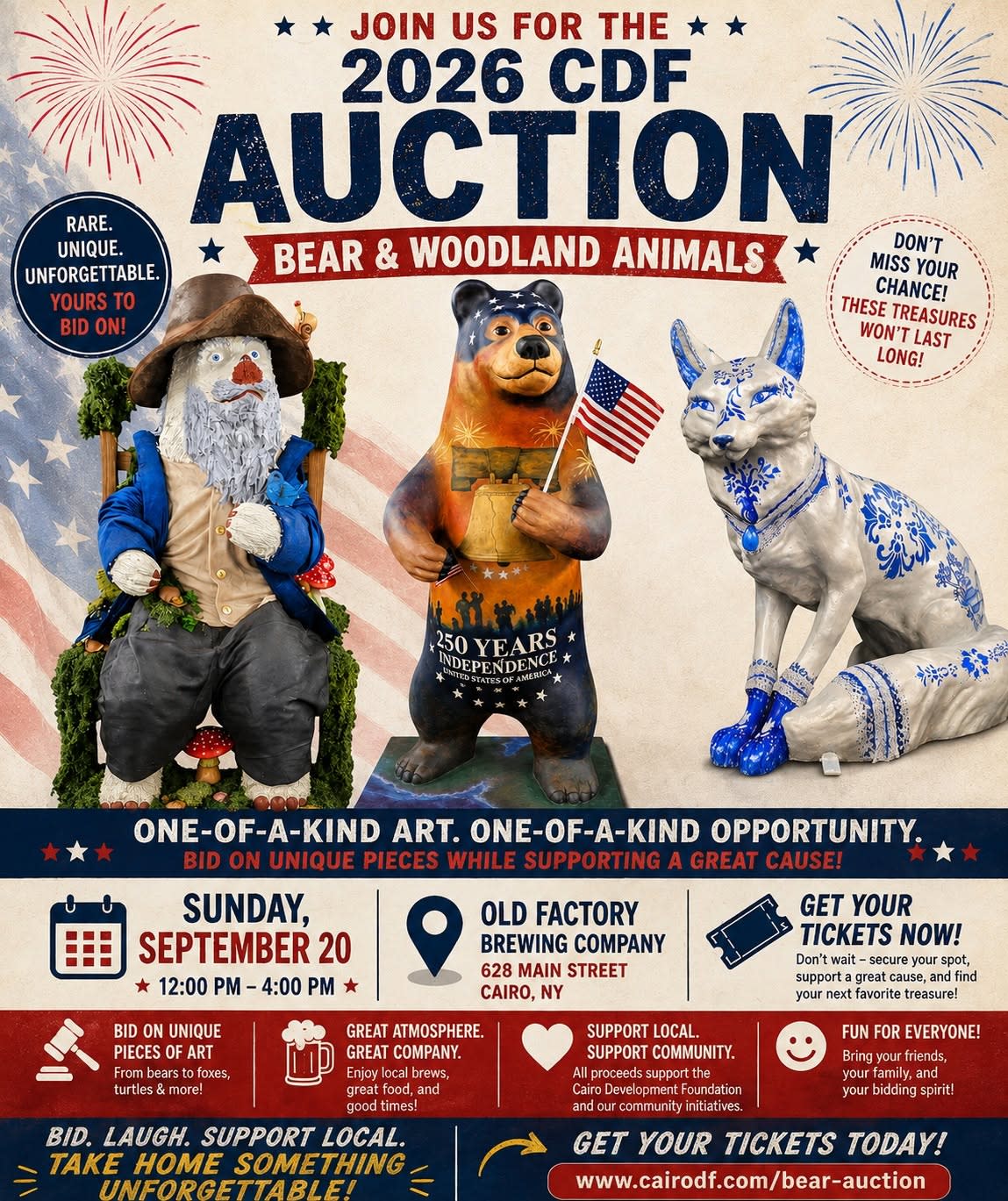 2026 CDF Bear & Woodland Animals Auction