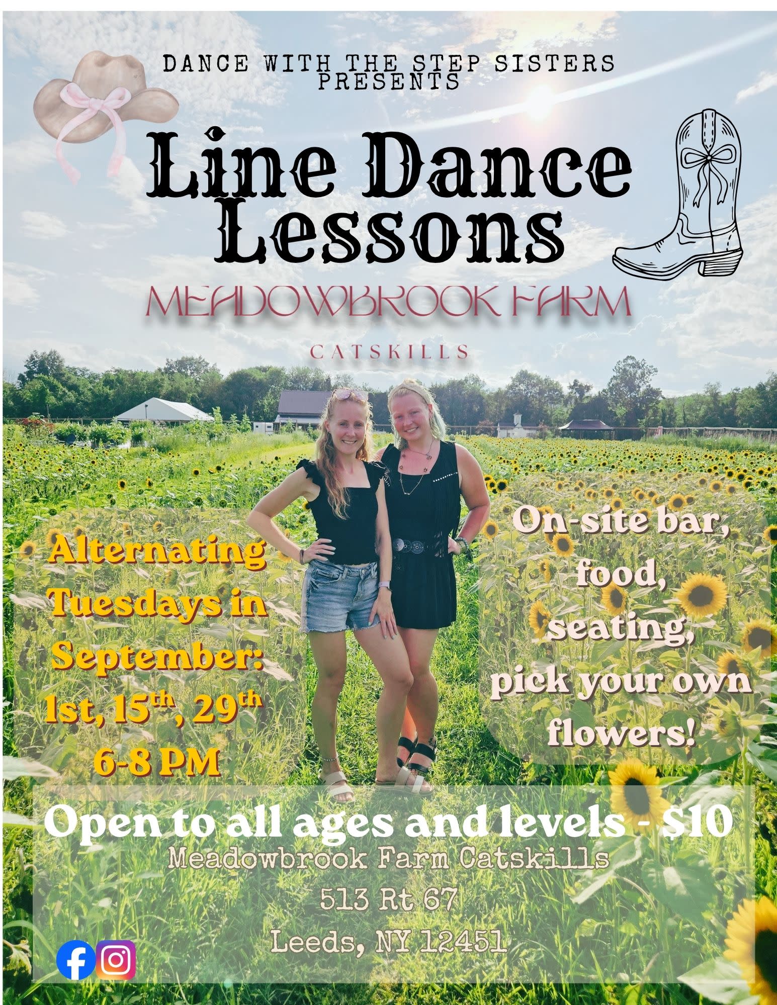 Line Dance Lessons at Meadowbrook Farm Catskills — image 1