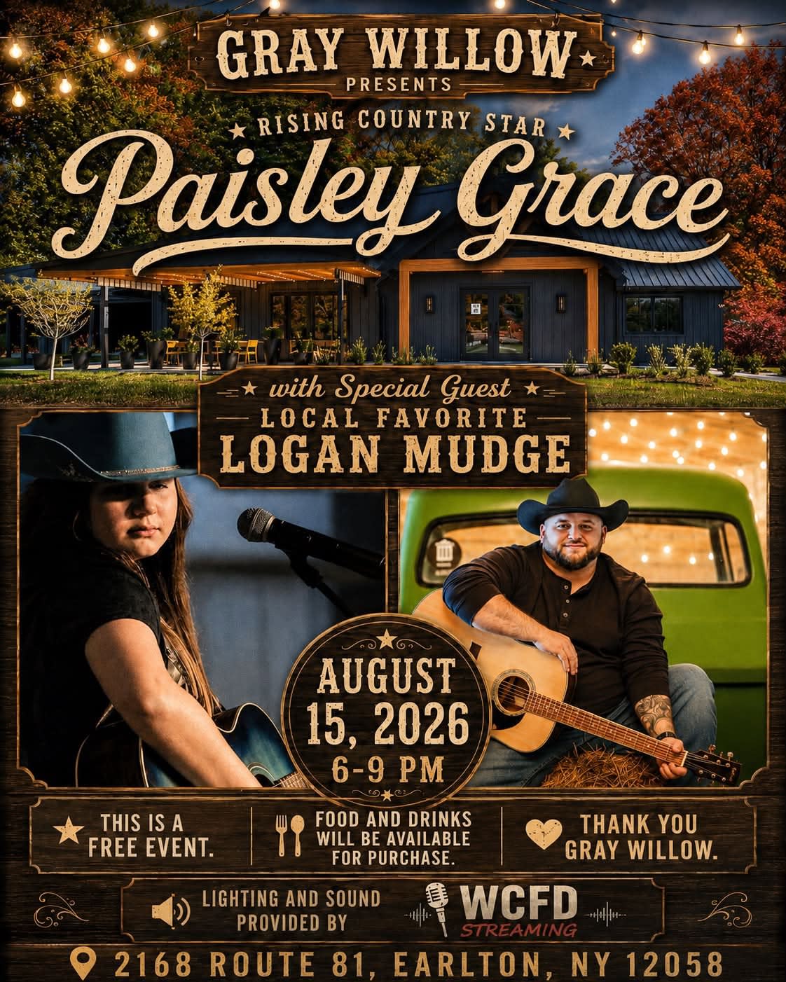Paisley Grace and Logan Mudge at Gray Willow
