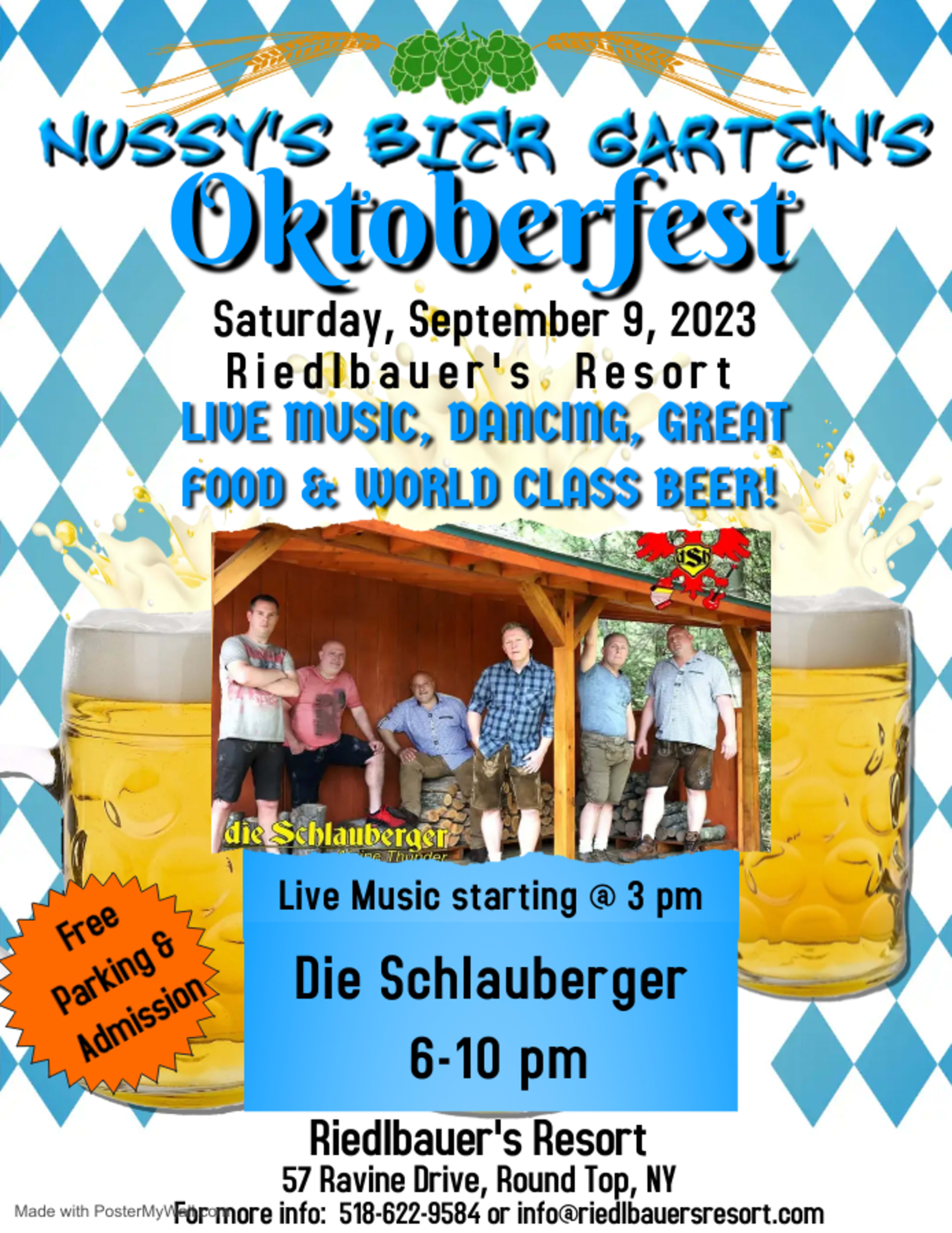 Nussy’s Bier Garten Oktoberfest with die Schlauberger