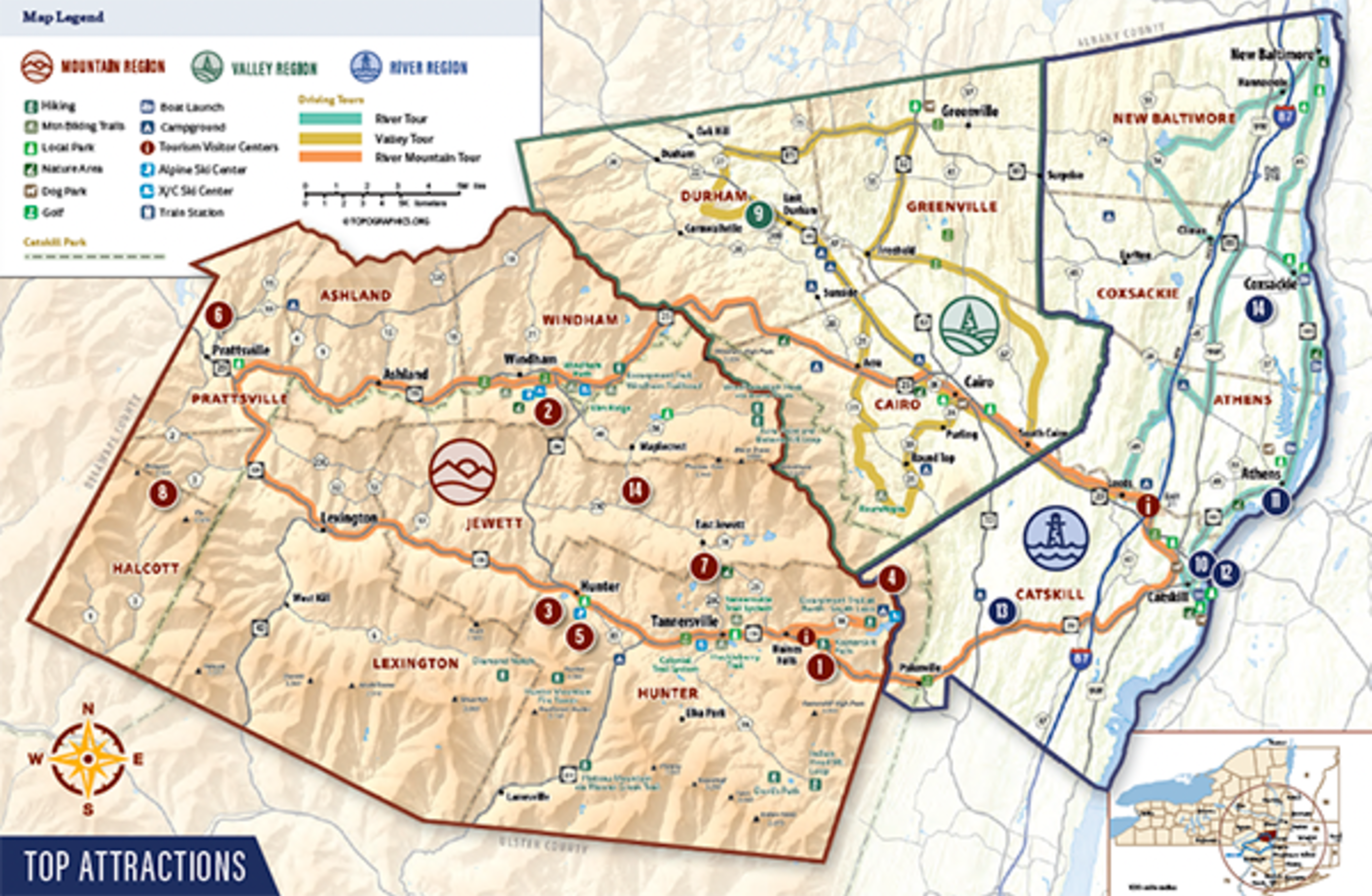 2026 Greene County Vacation Map