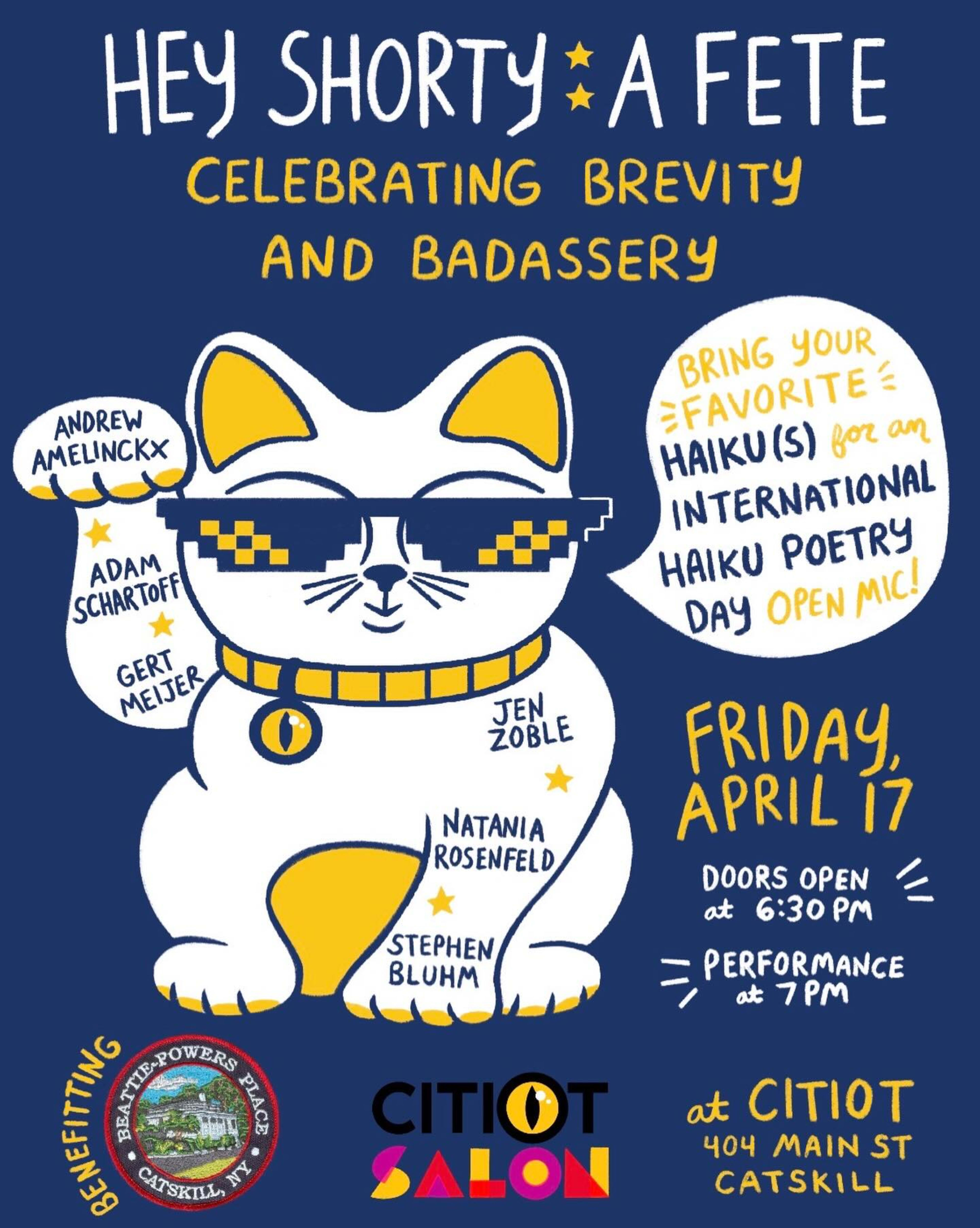 Citiot Salon – International Haiku Poetry Day Open Mic